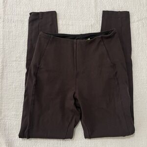 Lysse Women's Small Leggings Pants Espresso Brown High Waist Tummy Control